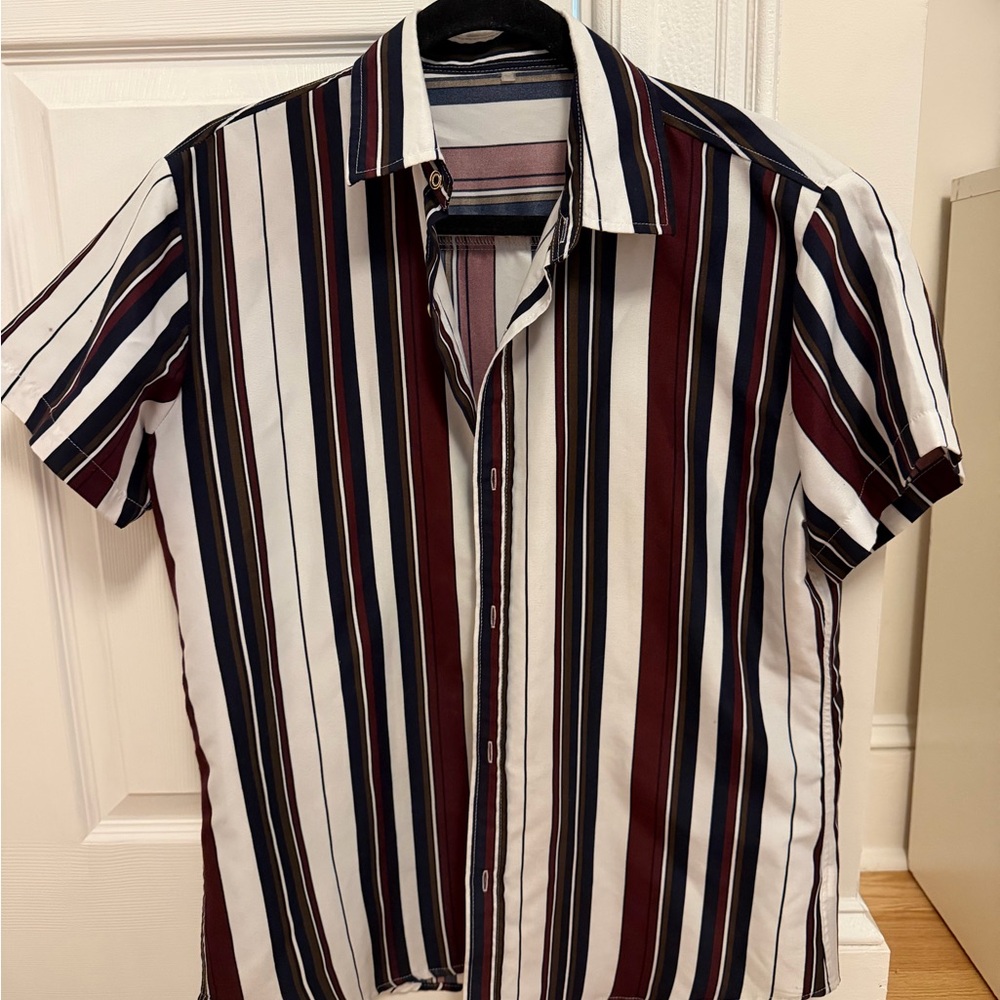 Striped Men's Shirt - Multicolor